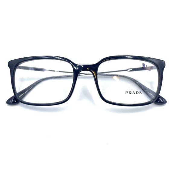 Prada NEW VPR 16U Black 1AB-1O1 Eyeglasses Frames 55-19 150 Italy - Picture 12 of 12